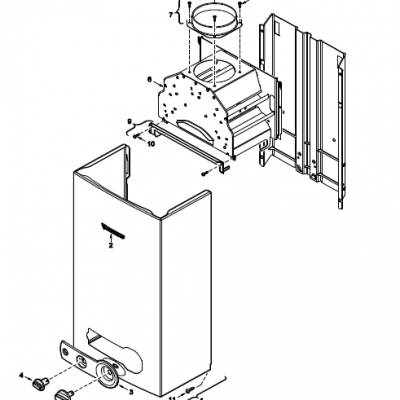 Carcasa para Calentador de Agua a Gas Junkers 7701431943