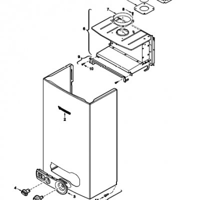 Carcasa para Calentador de Agua a Gas Junkers 7702431674