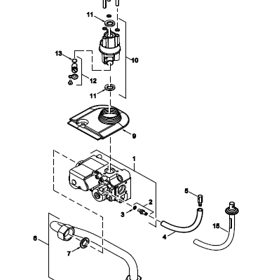 Cuerpo de Gas para Calentador de Agua a Gas Junkers 7703411058