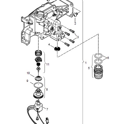 Cuerpo de gas para Calentador de Agua a Gas Junkers 7703431731