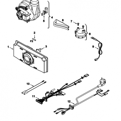 Ventilador/Caja de conexiones para Calentador de Agua a Gas Junkers 7701331611