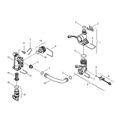Hidrogenerador para Calentador de Agua a Gas Junkers 7701431031