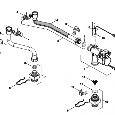 Cuerpo de Agua para Calentador de Agua a Gas Junkers 7703311062