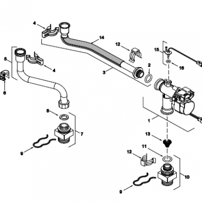 Cuerpo de Agua para Calentador de Agua a Gas Junkers 7703411058